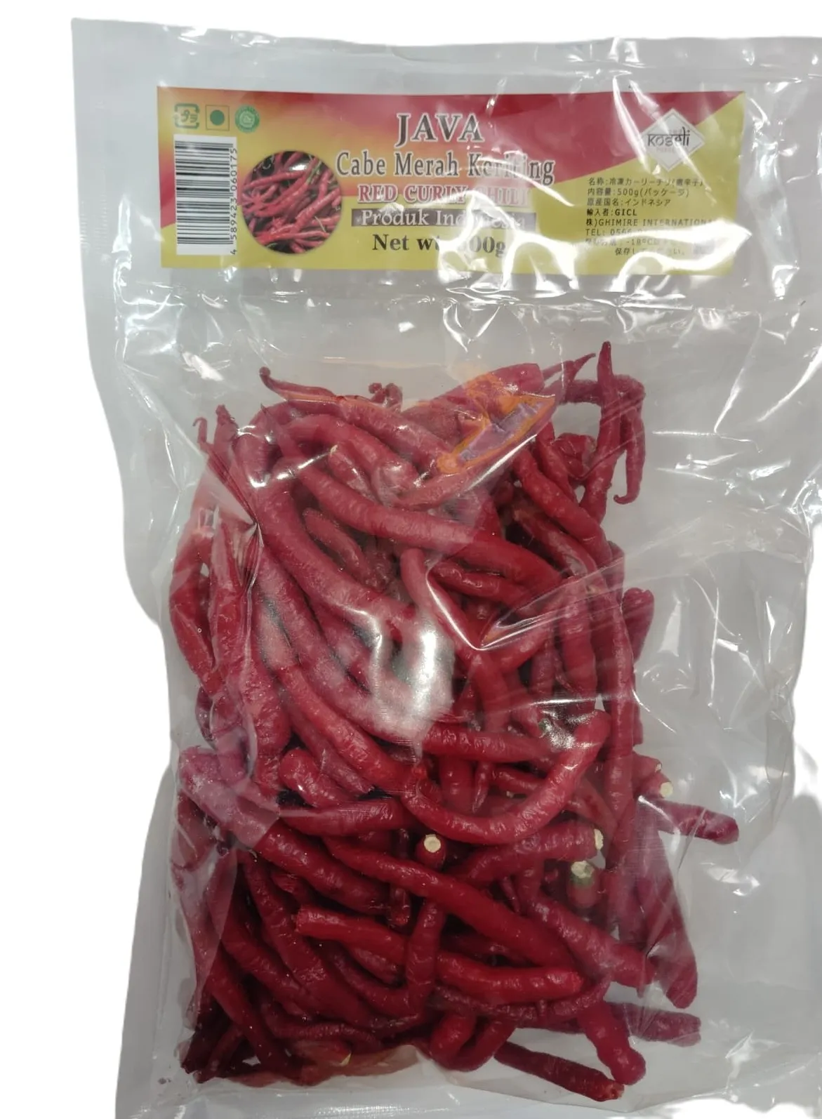 INDORASA JAVA CABE MERAH KERITING 500G
